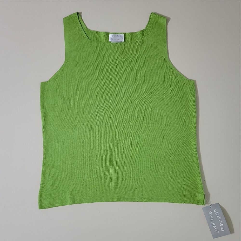 Designers Originals Women's Spearmint Green Sweater Tank Top